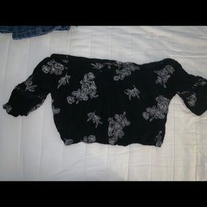 Off the shoulder crop top